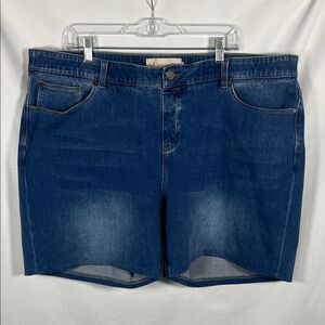 Soft Surroundings The Ultimate Short Pull On Relaxed Denim Size 2X
